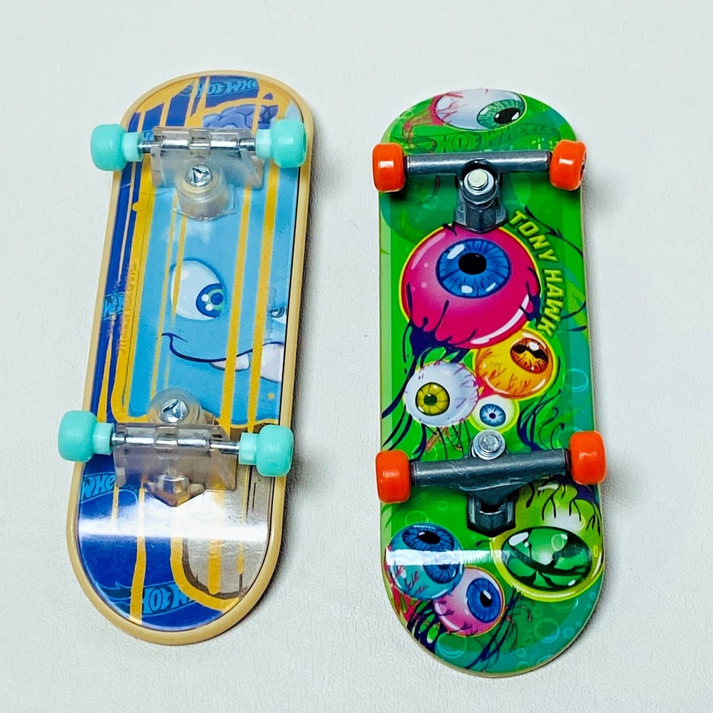 2 Tony Hawk Hot Wheel‎ Tech Deck Skateboard Fingerboard Eyeballs